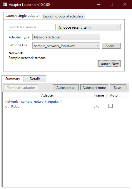 adapter launcher python data
