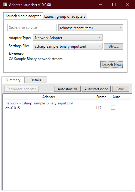 adapter launcher cs data