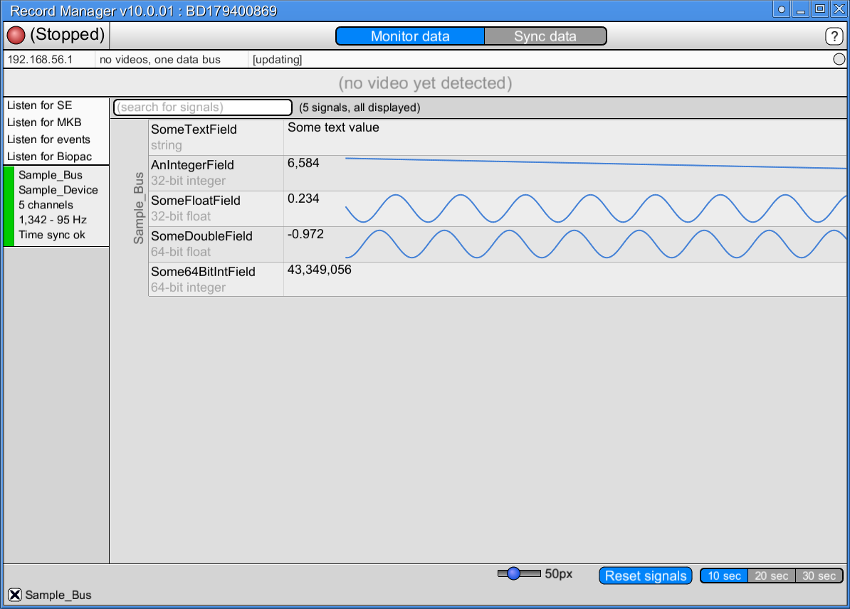 record manager python data
