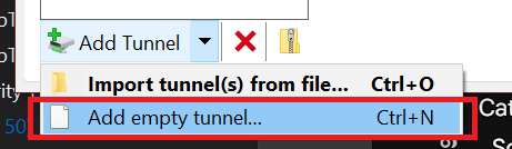 Add empty tunnel